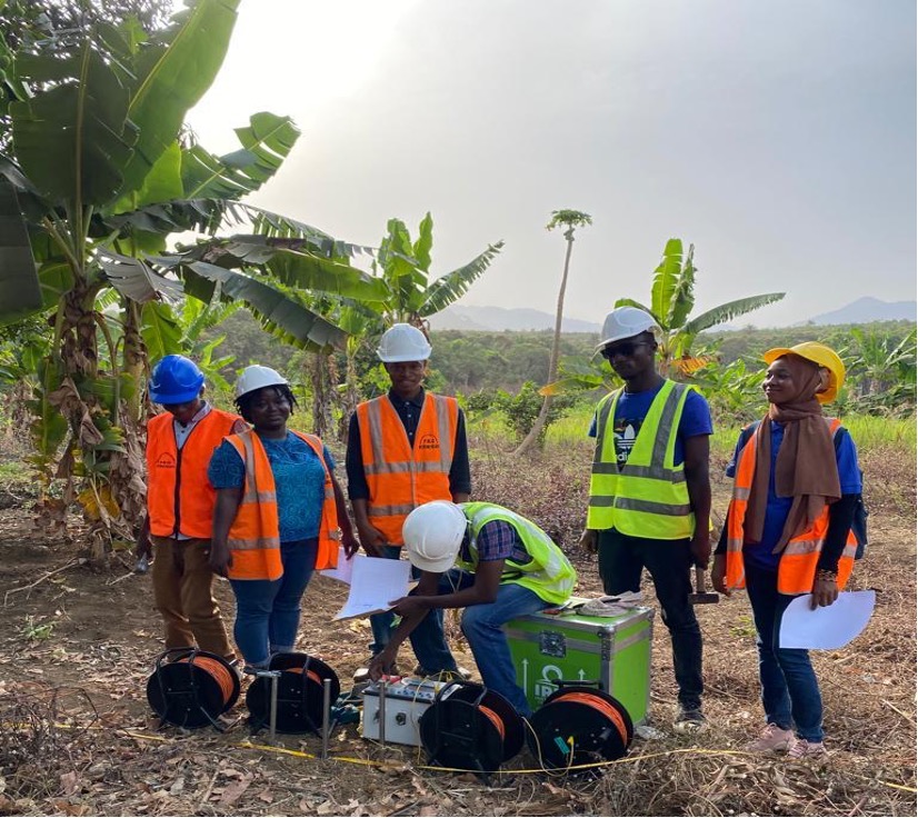 AWSE engineering team on site in Sierra Leone